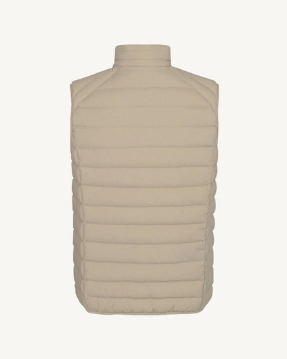 Doudoune sans manches stretch Beige Arafo