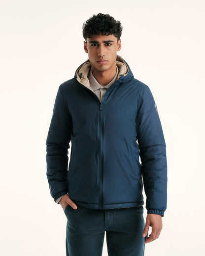 Doudoune ultralégère réversibles Marine/Beige Chicago 2.0