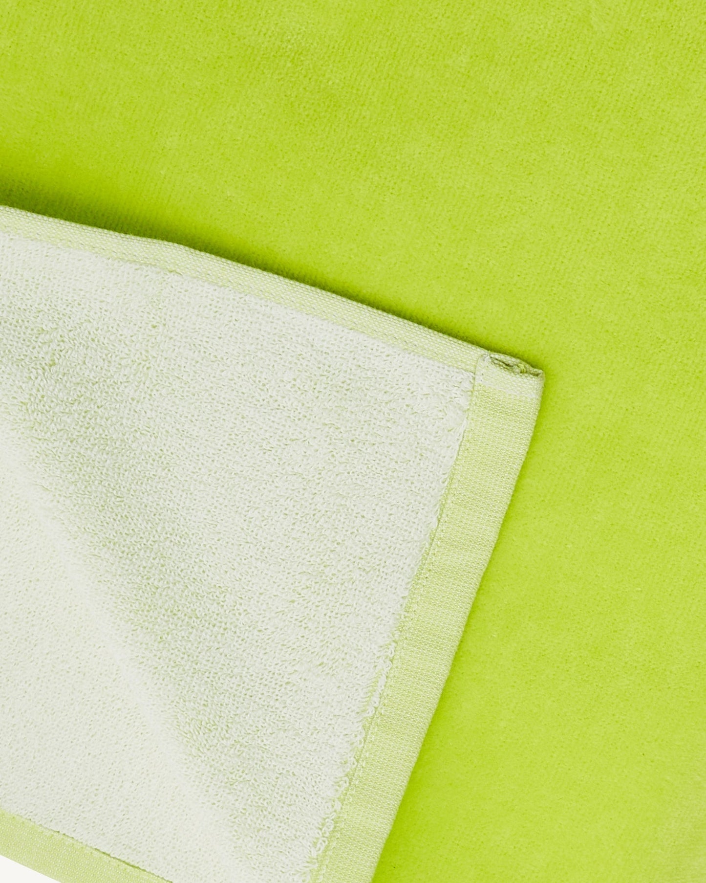 Serviette de plage en éponge Vert acide Beach