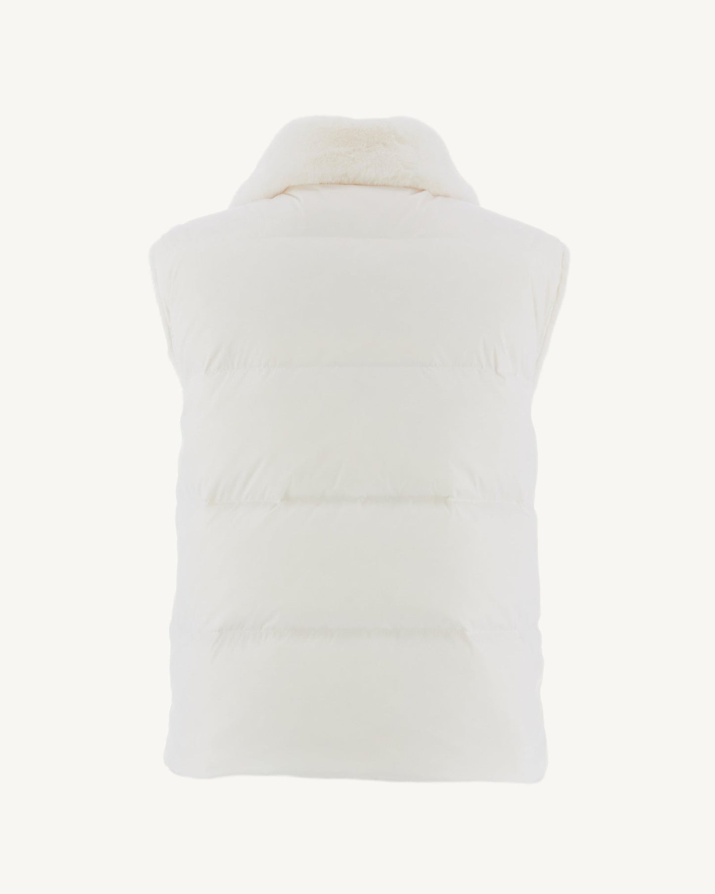 Doudoune avec des cristaux Swarovski®️ sans manches réversible Grand Froid Blanc Daria