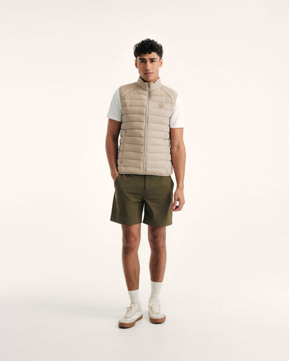 Doudoune sans manches stretch Beige Arafo