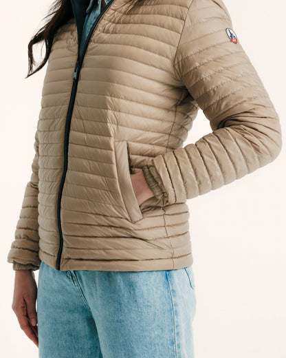 Doudoune réversible à capuche Ultralight Marine/Beige Bangkok 2.0